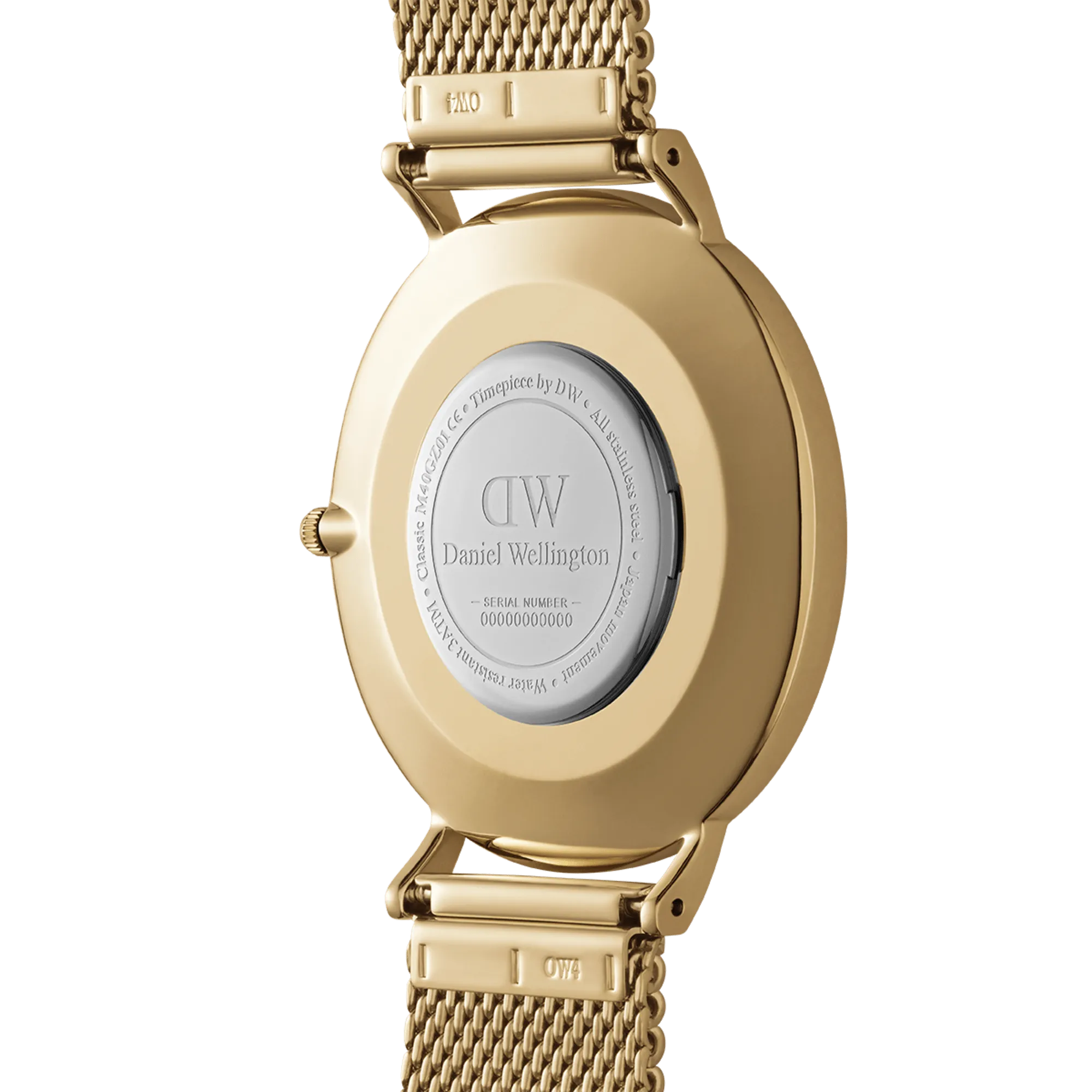 Classic Mesh Onyx Gold Daniel Wellington