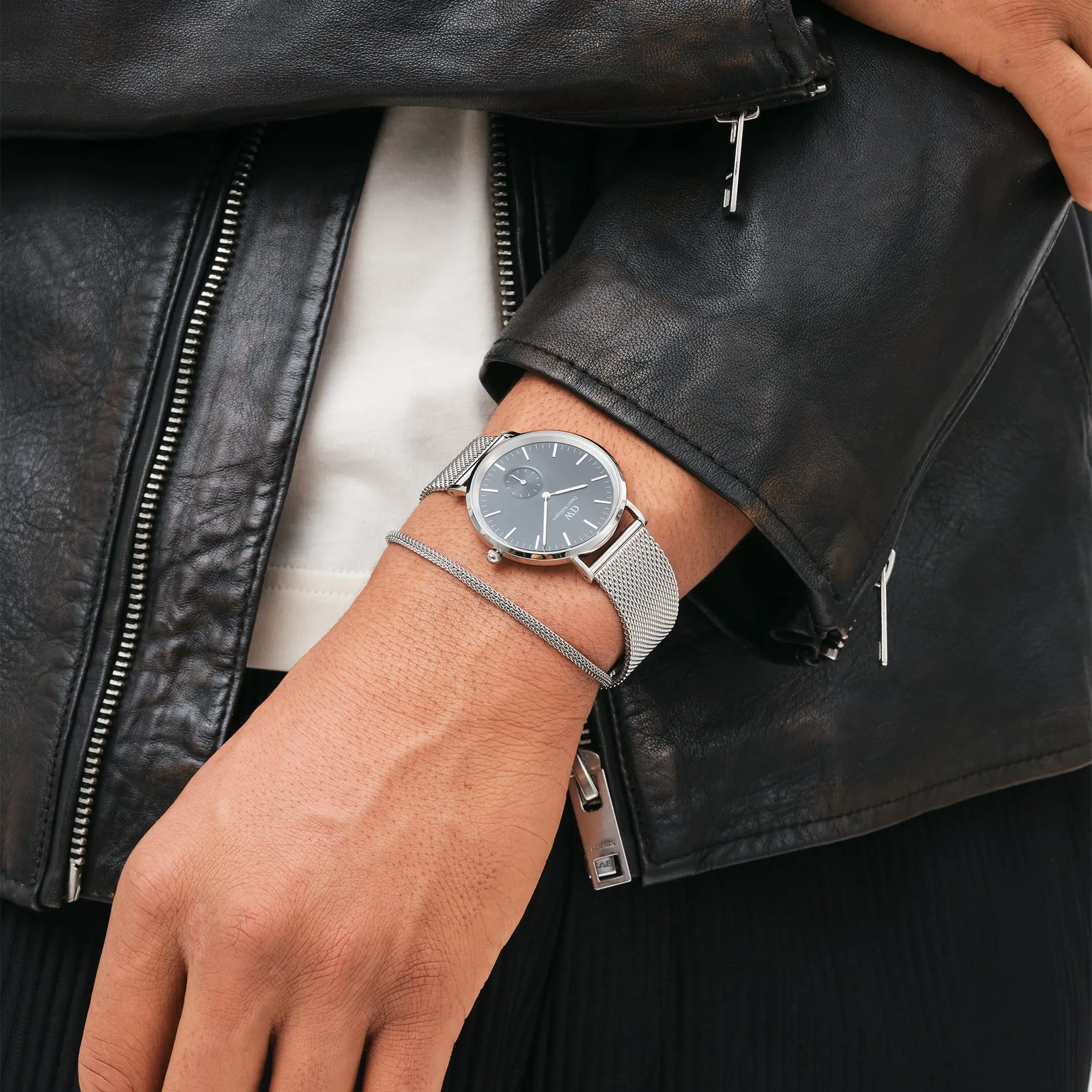 Classic Multi-Eye Sterling Onyx Daniel Wellington