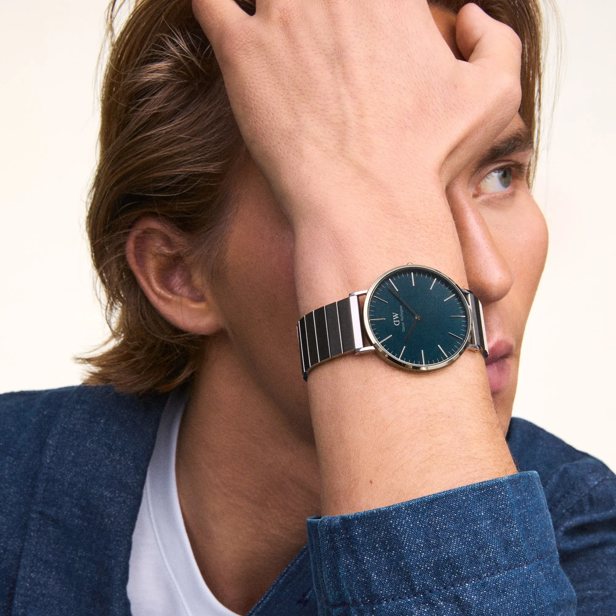 Classic Piano Link Arctic Silver Daniel Wellington