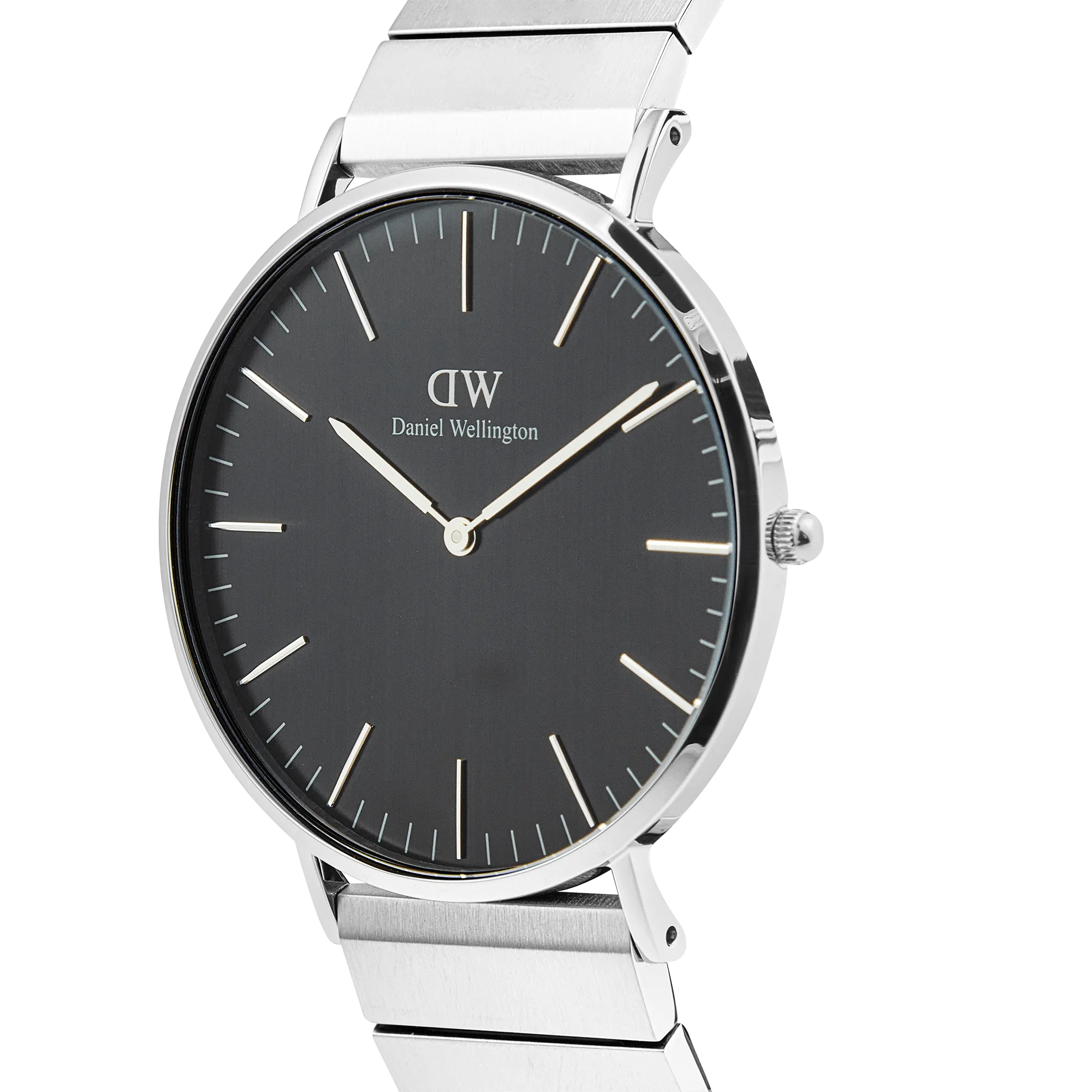 Classic Piano Link Onyx Silver Daniel Wellington