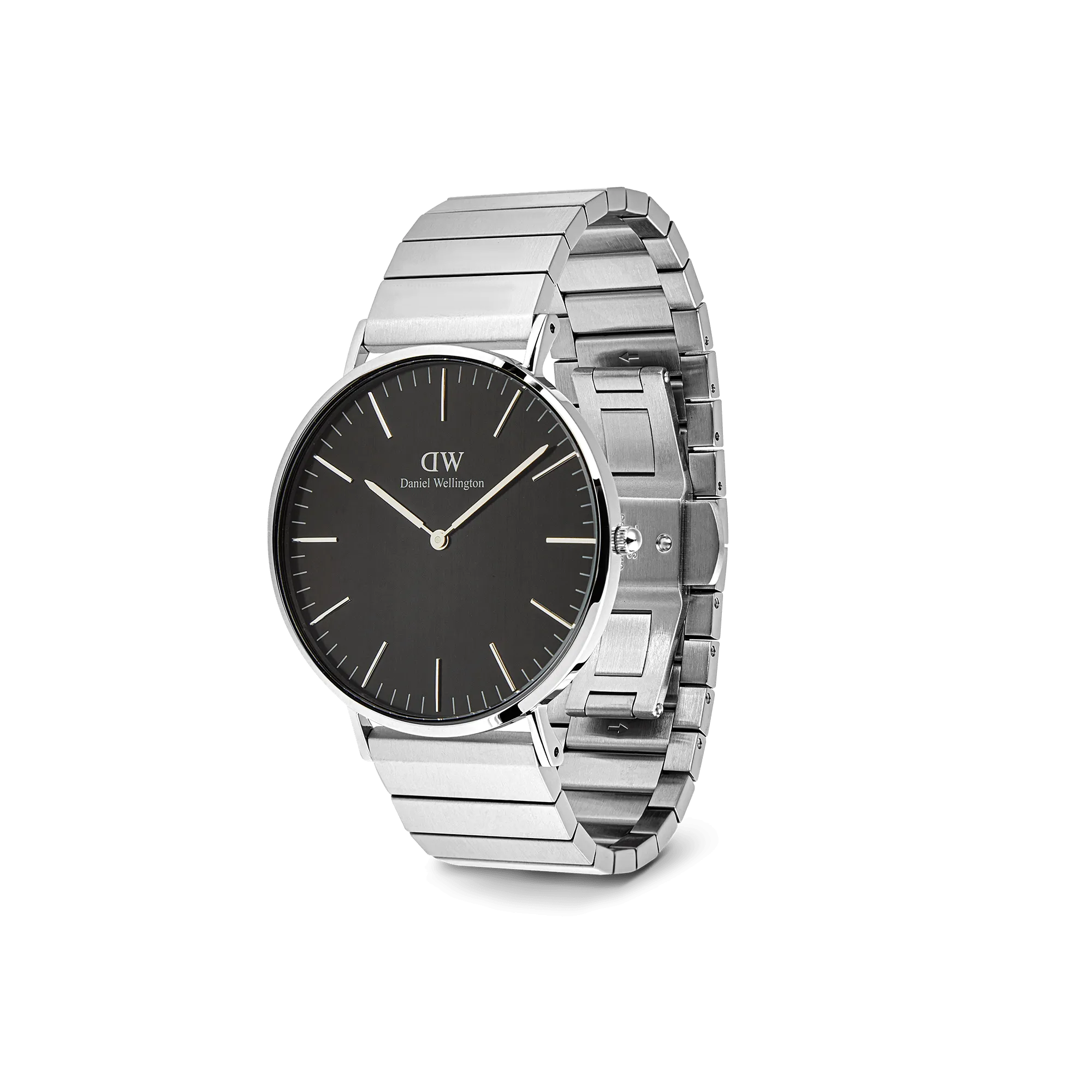 Classic Piano Link Onyx Silver Daniel Wellington