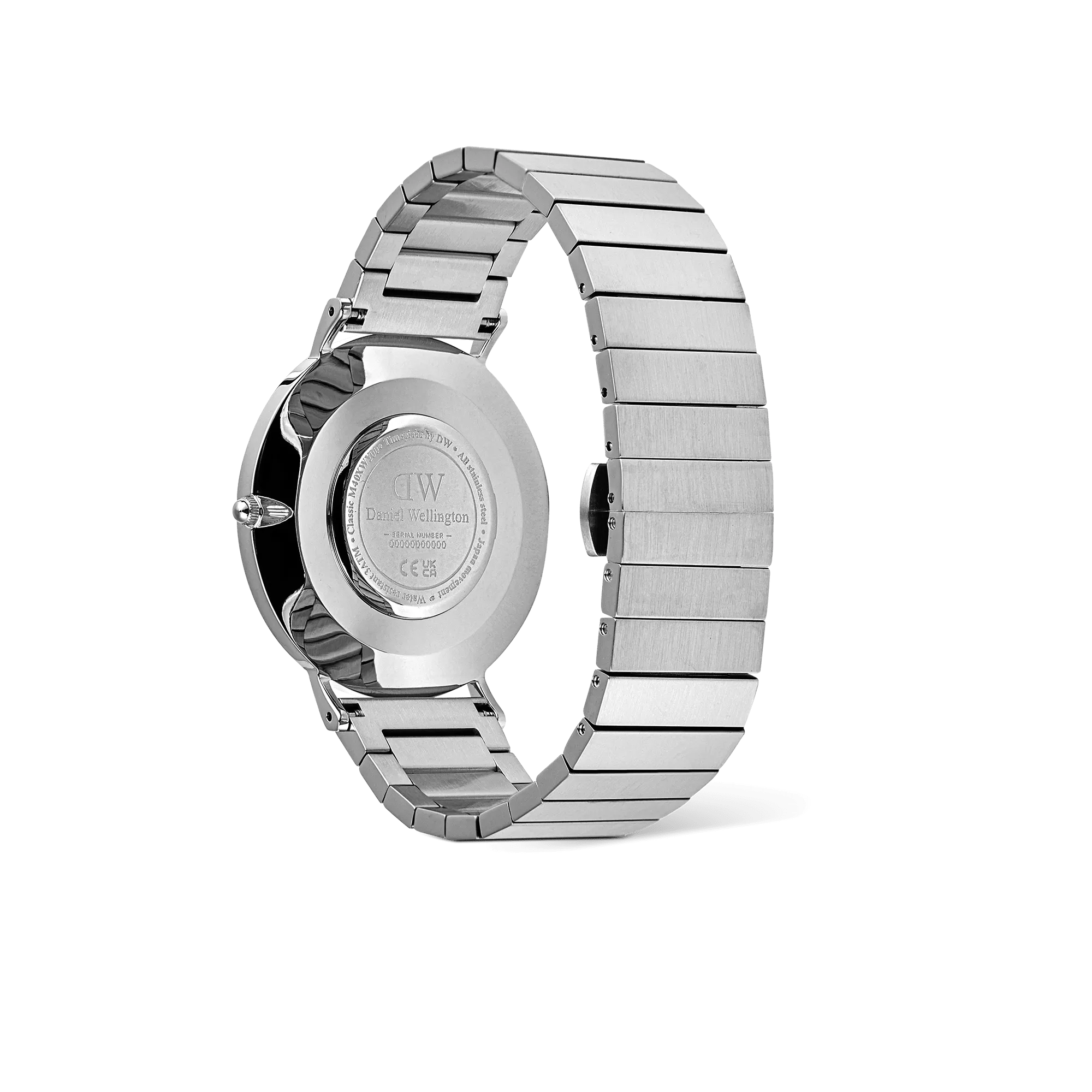 Classic Piano Link Onyx Silver Daniel Wellington