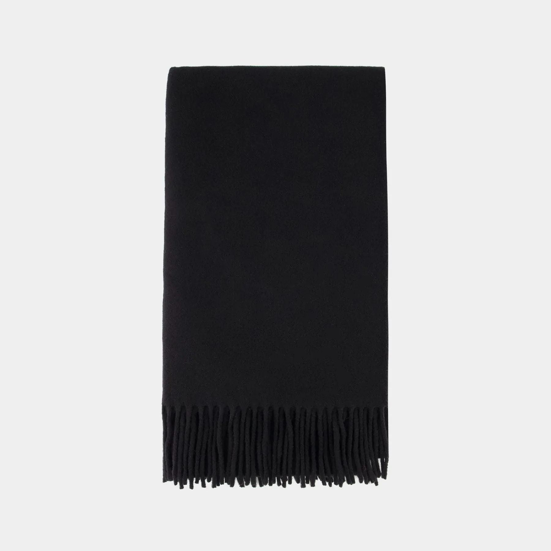 Classic Scarf - TOTEME - Wool - Black