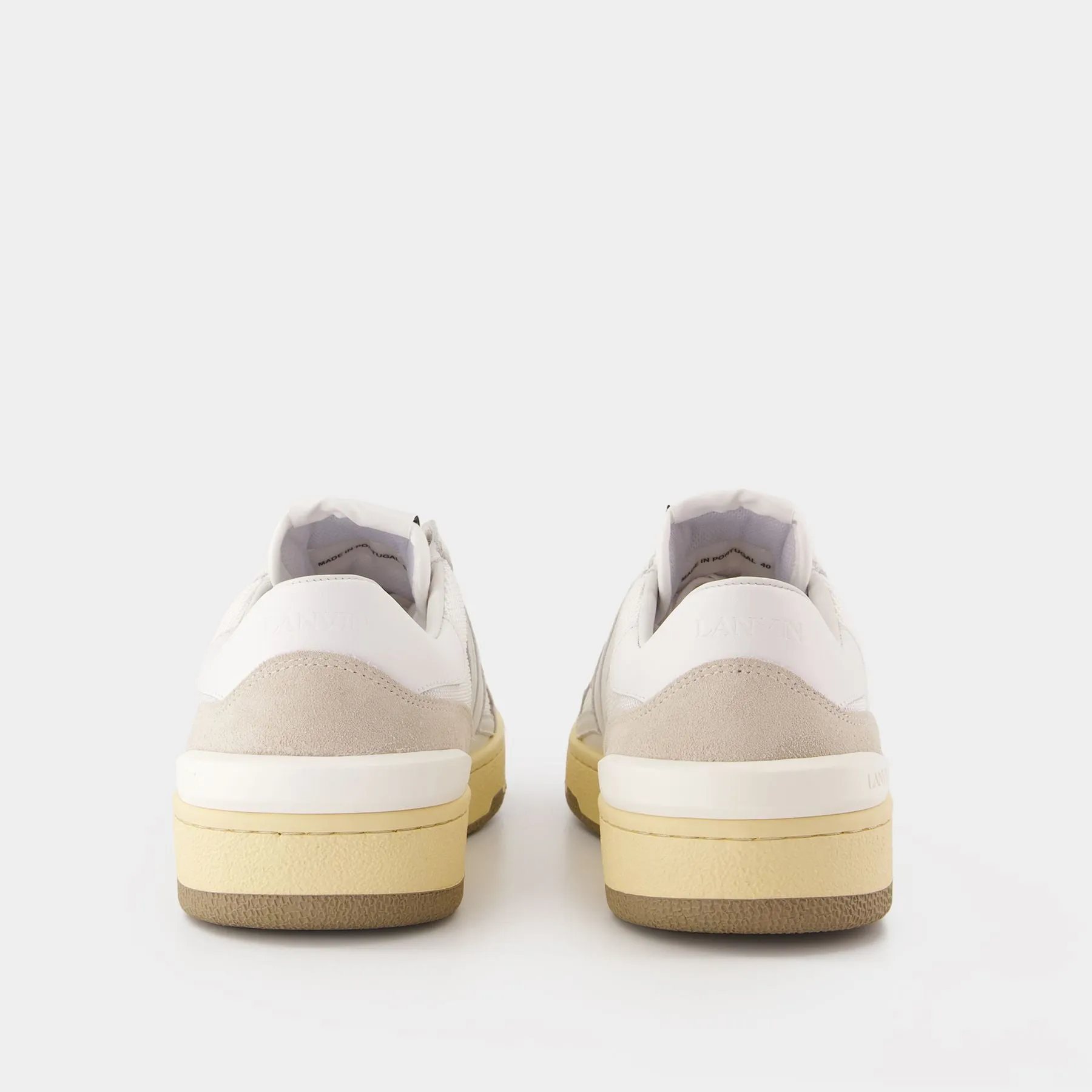 Clay Sneakers - Lanvin - Leather - White
