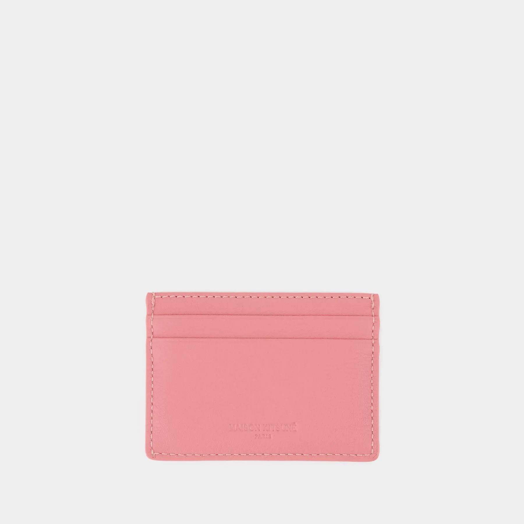 Cloud Cardholder - Maison Kitsune - Leather - Pink