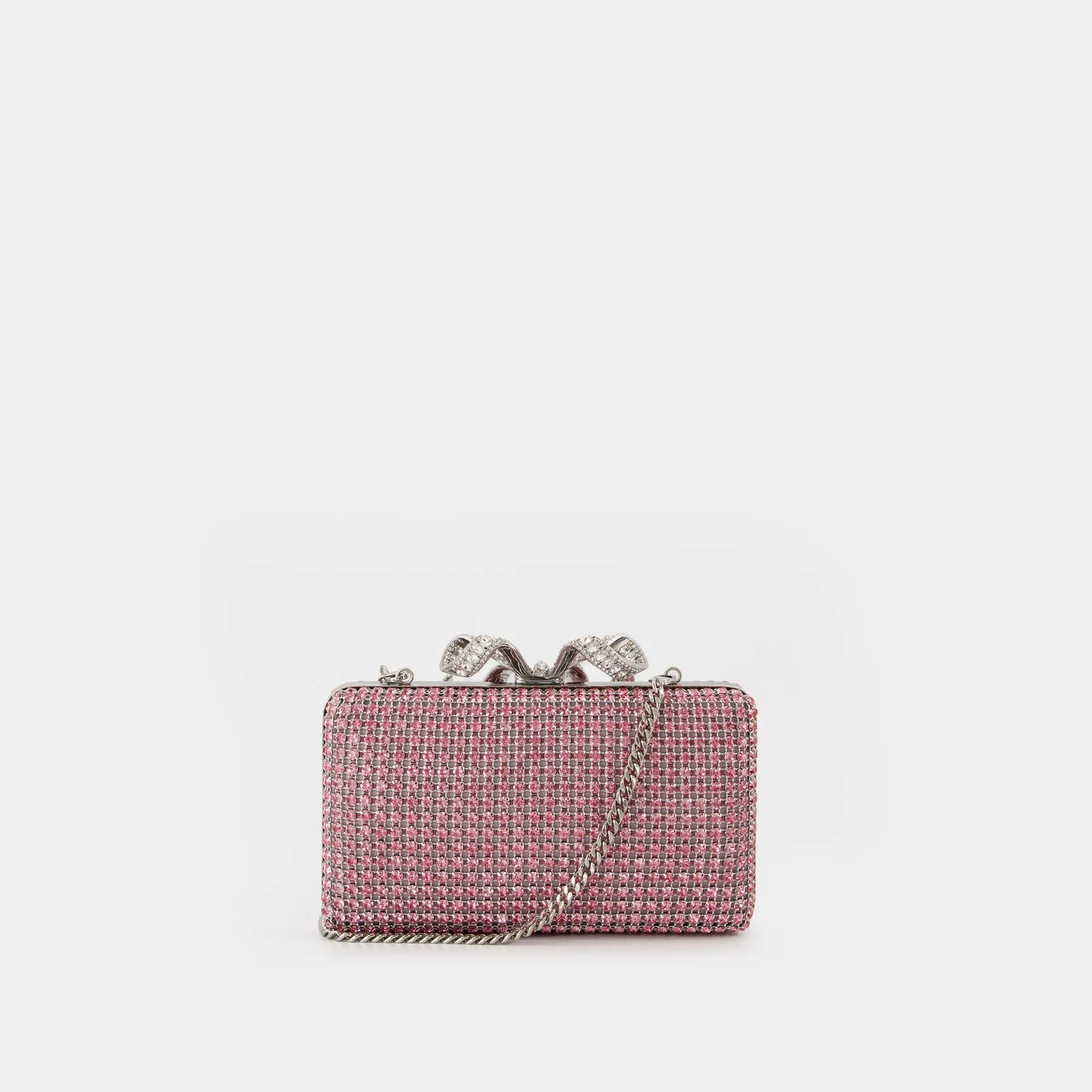 Crystal Box Clutch - SELF PORTRAIT - Synthetic - Pink