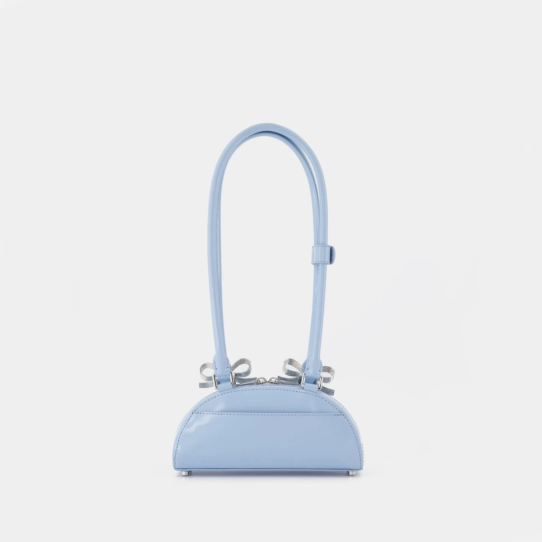 Curved Mini Shoulder Bag - SELF PORTRAIT - Leather - Blue