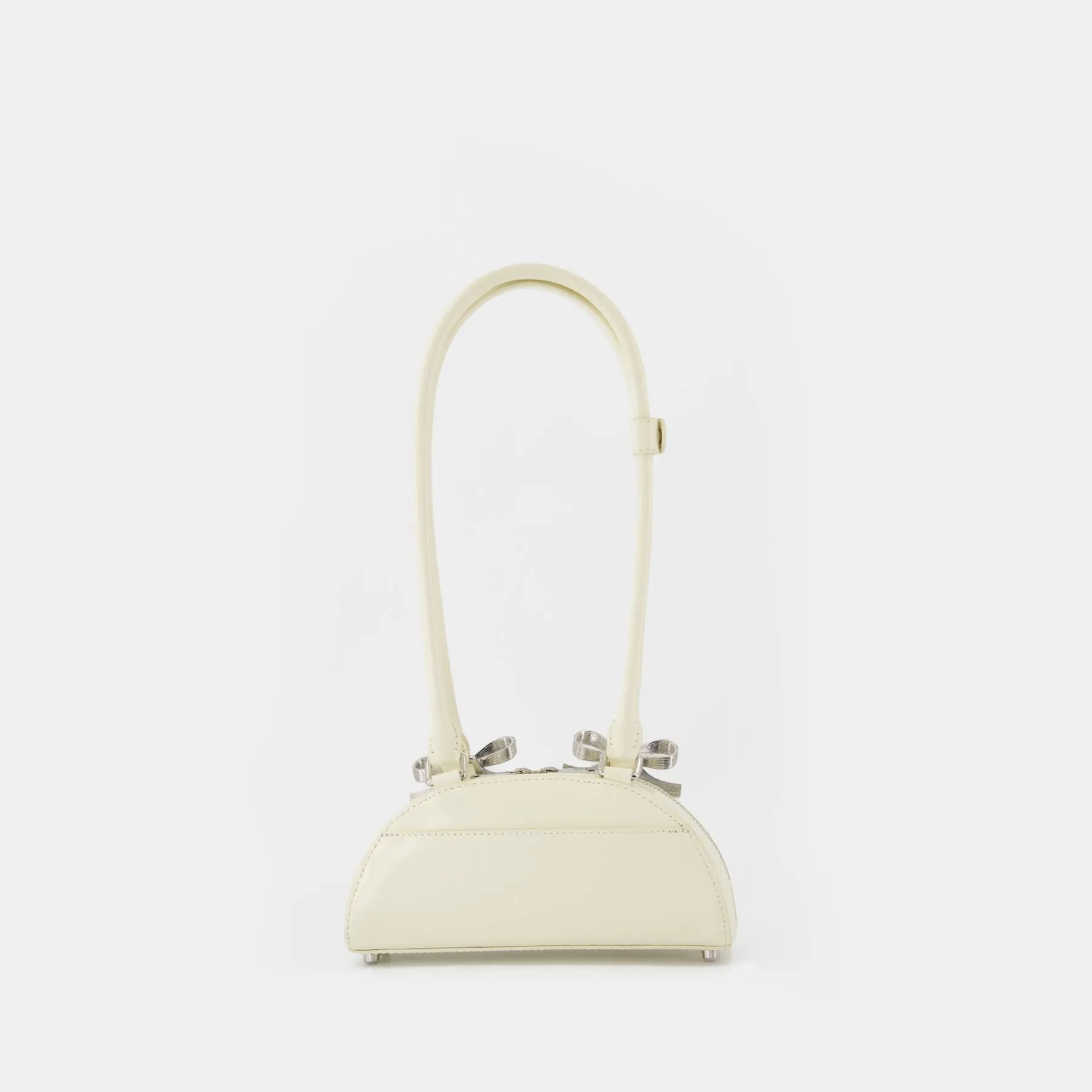 Curved Mini Shoulder Bag - SELF PORTRAIT - Leather - Neutral