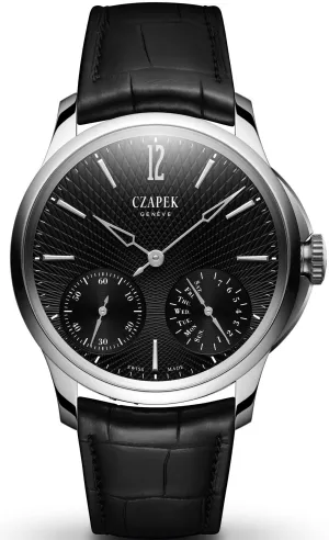 Czapek Quai des Bergues No.17 Double Soleil Tuxedo Black Watch