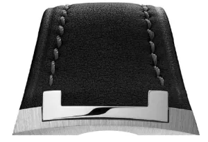 Czapek Strap Antarctique Passage de Drake Leather Black Grey Stitch