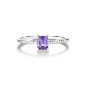 Dam Patayi 18K Whitegold Ring w. Sapphires