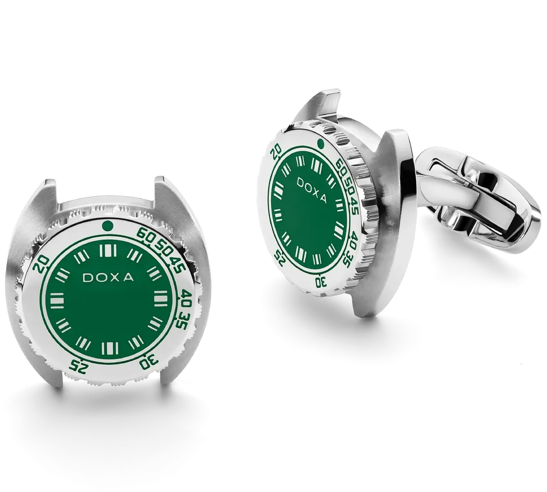 Doxa Cufflinks SUB Sea Emerald Green
