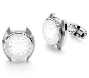 Doxa Cufflinks SUB Whitepearl White