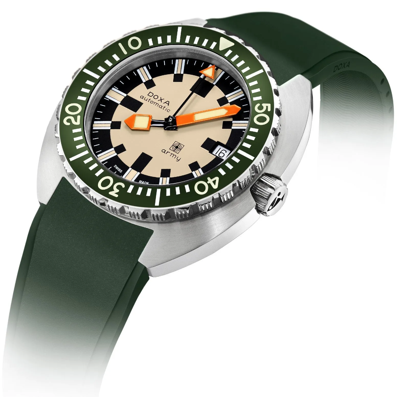 Doxa Dive Army Rubber Watch