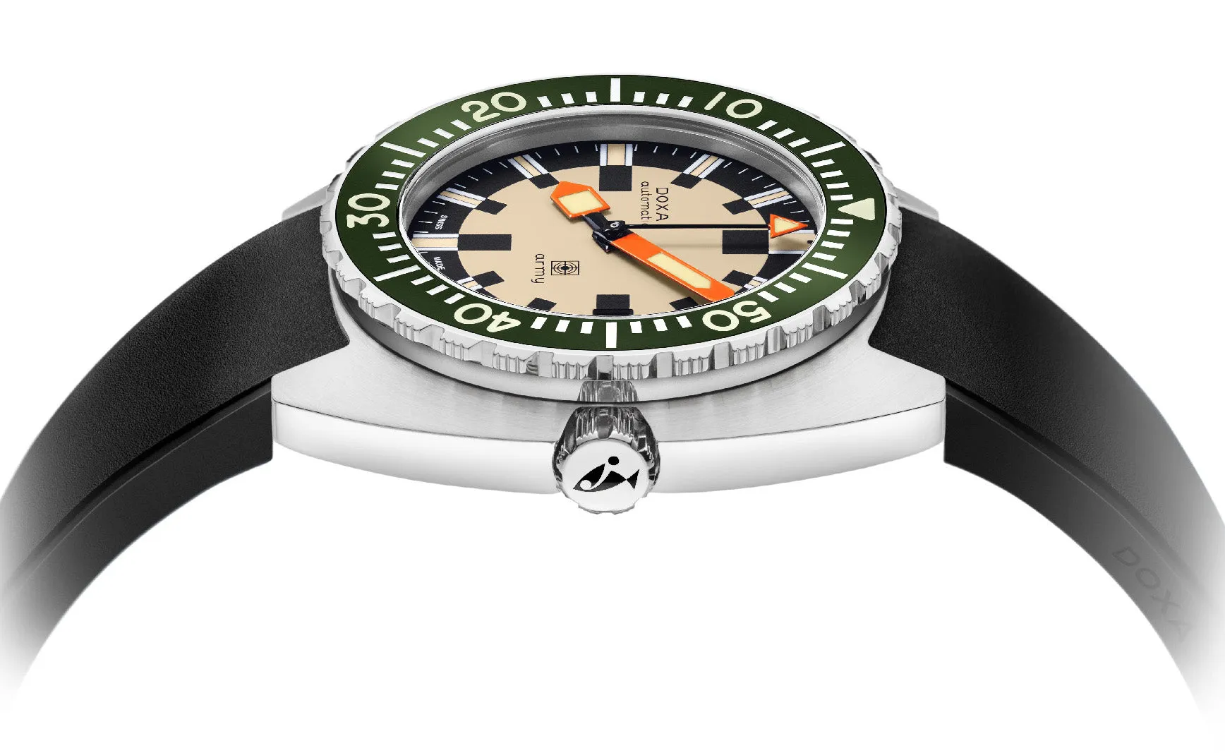 Doxa Dive Army Rubber Watch
