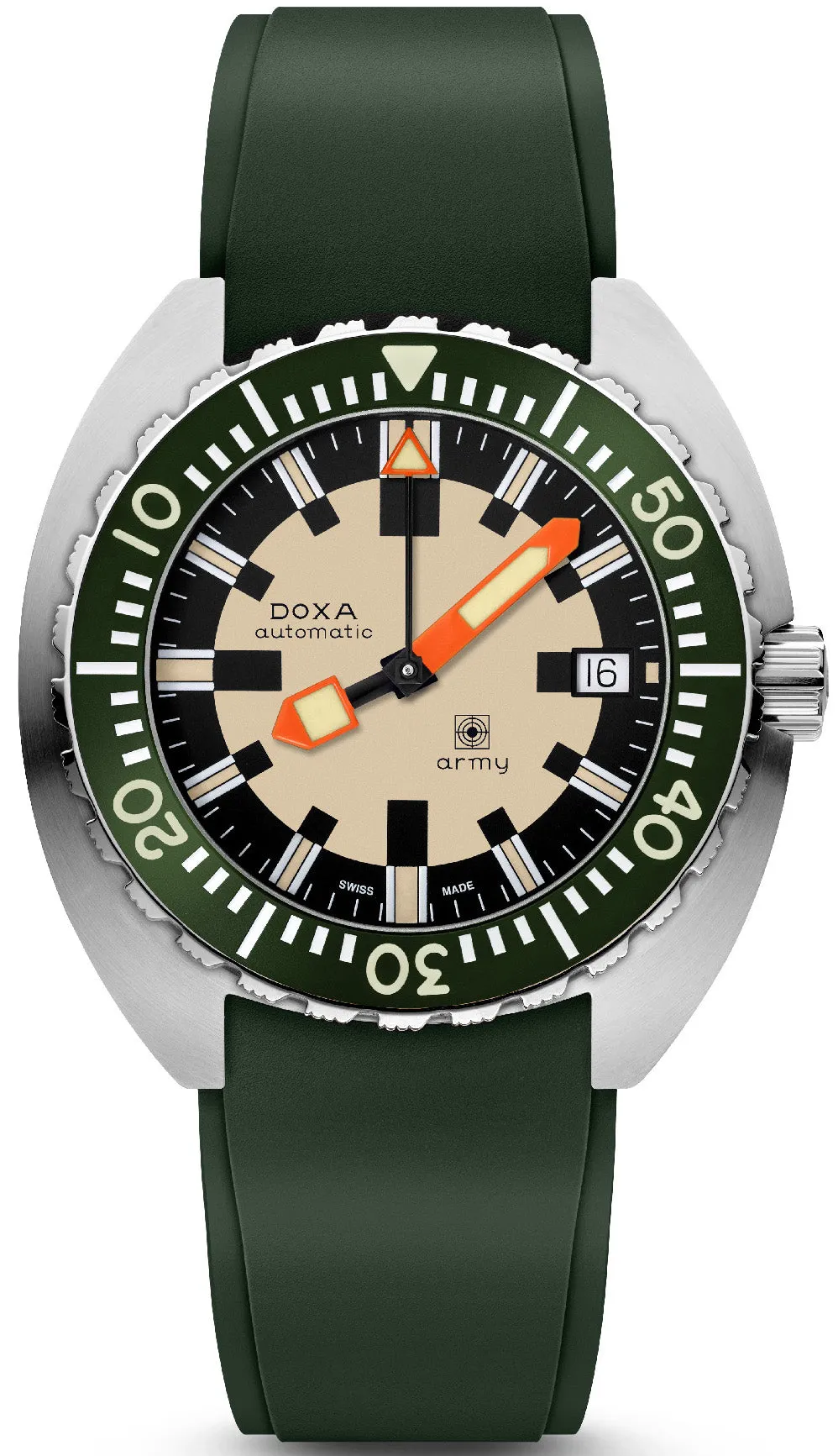 Doxa Dive Army Rubber Watch