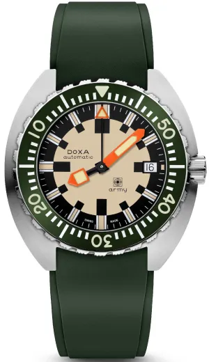 Doxa Dive Army Rubber Watch