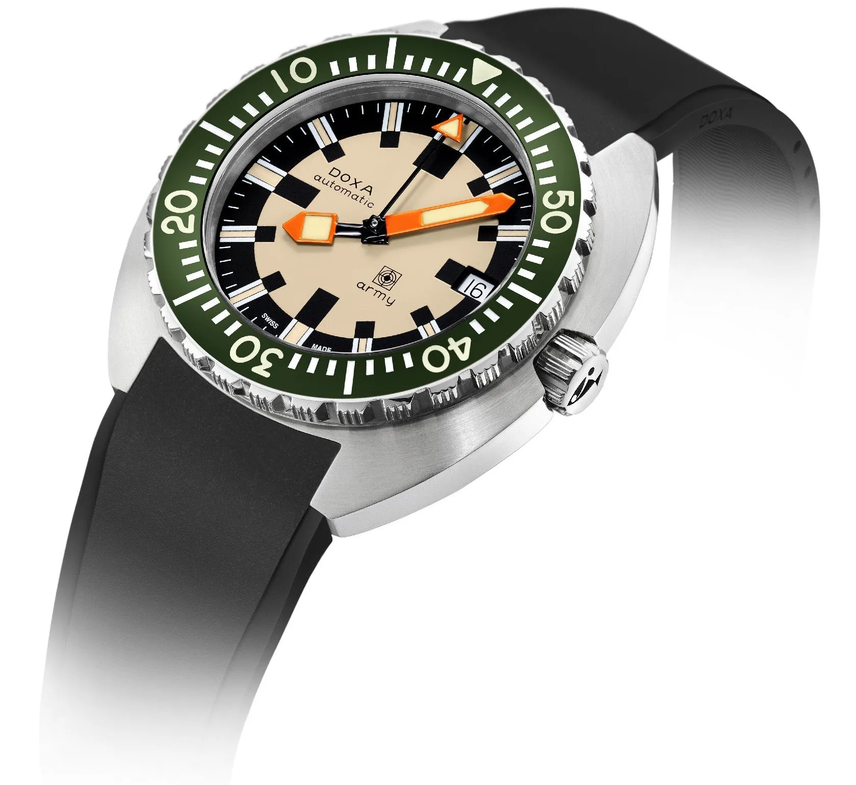 Doxa Dive Army Rubber Watch