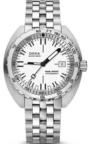 Doxa SUB 1500T Whitepearl Bracelet Watch