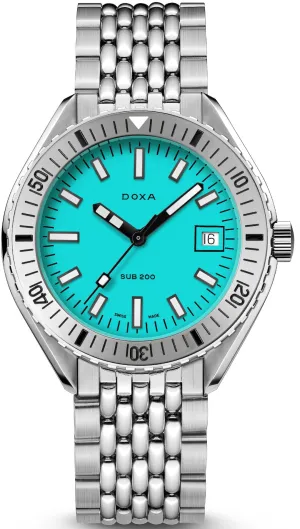 Doxa Sub 200 Aquamarine Stainless Steel Bracelet Watch