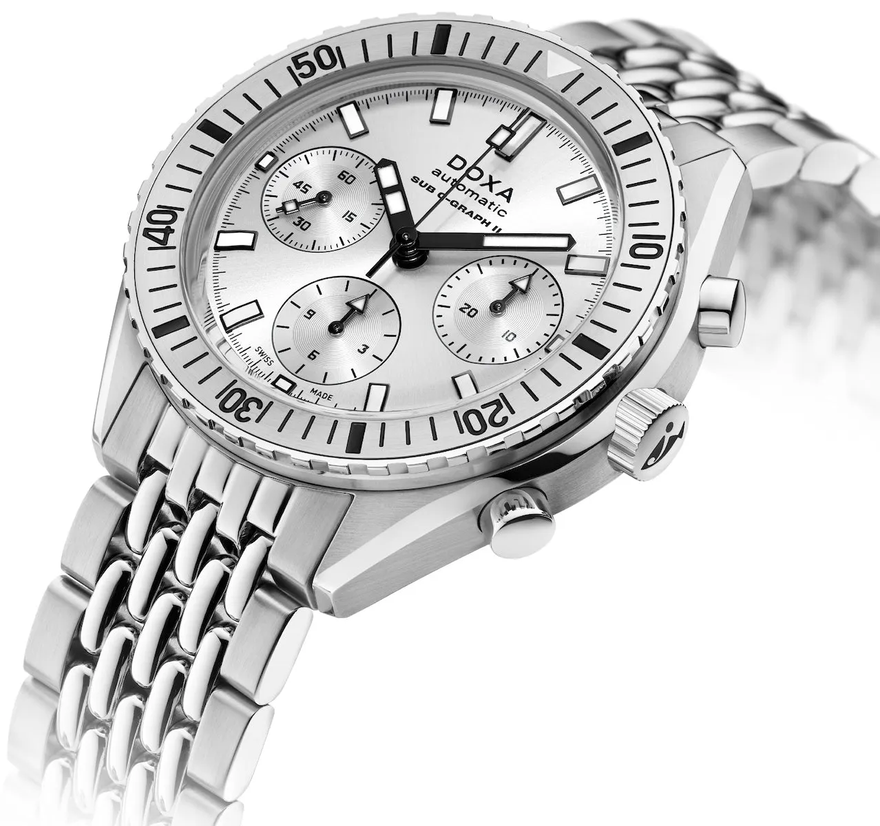 Doxa Sub 200 C-Graph II Whitepearl Bracelet Watch