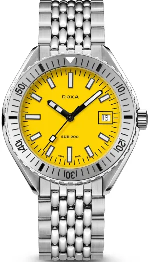 Doxa Sub 200 Divingstar Stainless Steel Bracelet Watch