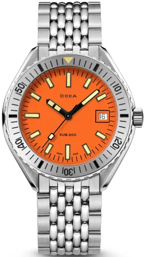 Doxa Sub 200 Professional Stainless Steel Bracelet Watch