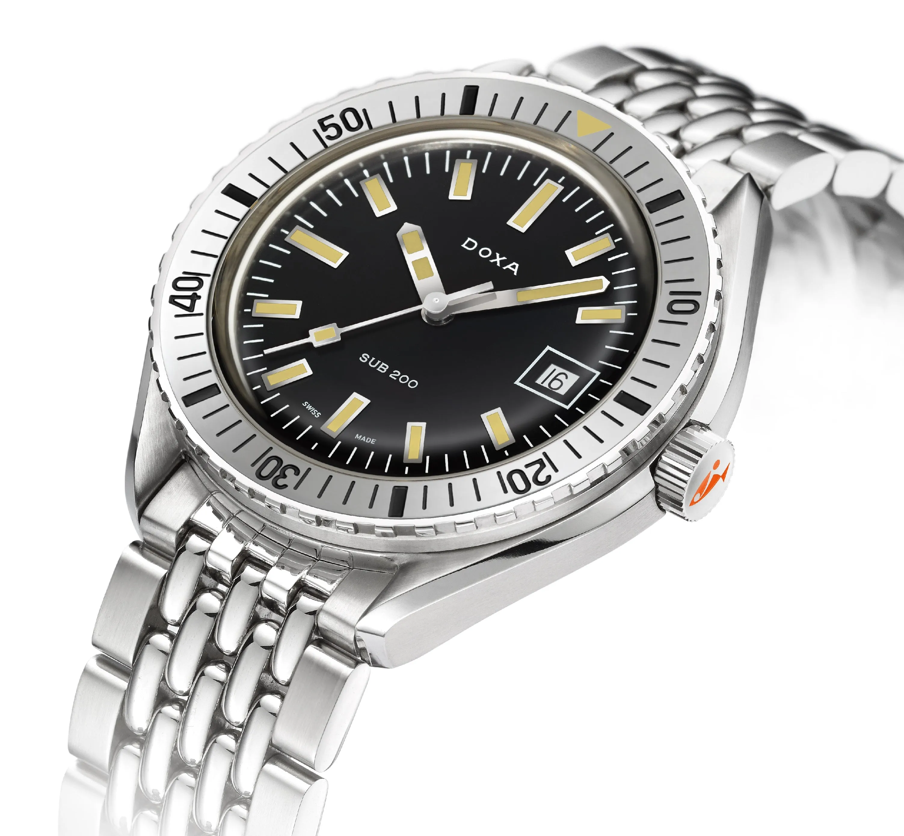 Doxa Sub 200 Sharkhunter Stainless Steel Bracelet Watch
