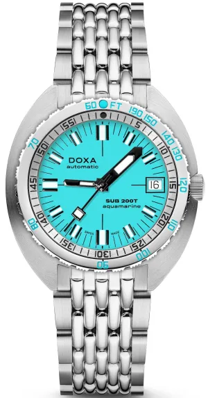 Doxa SUB 200T Aquamarine Iconic Bracelet Watch