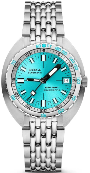 Doxa SUB 200T Aquamarine Sunray Bracelet Watch