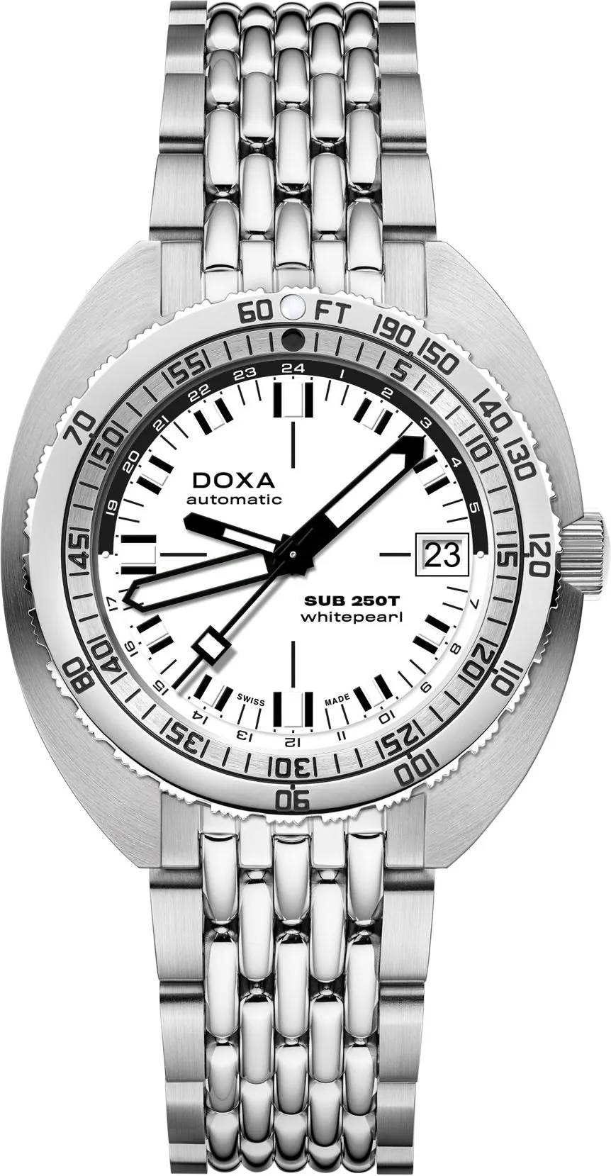 Doxa SUB 250T GMT Whitepearl Bracelet Watch