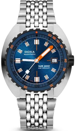 Doxa SUB 300 Beta Ceramic Steel Caribbean Bracelet Watch