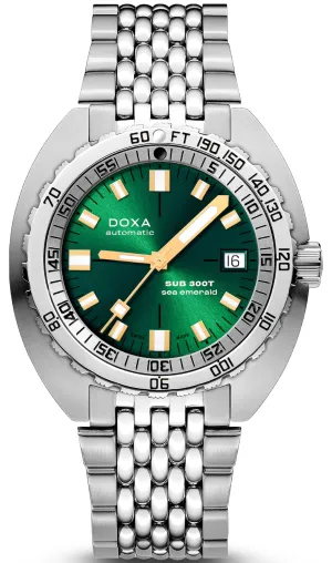Doxa SUB 300T Sea Emerald Bracelet Watch