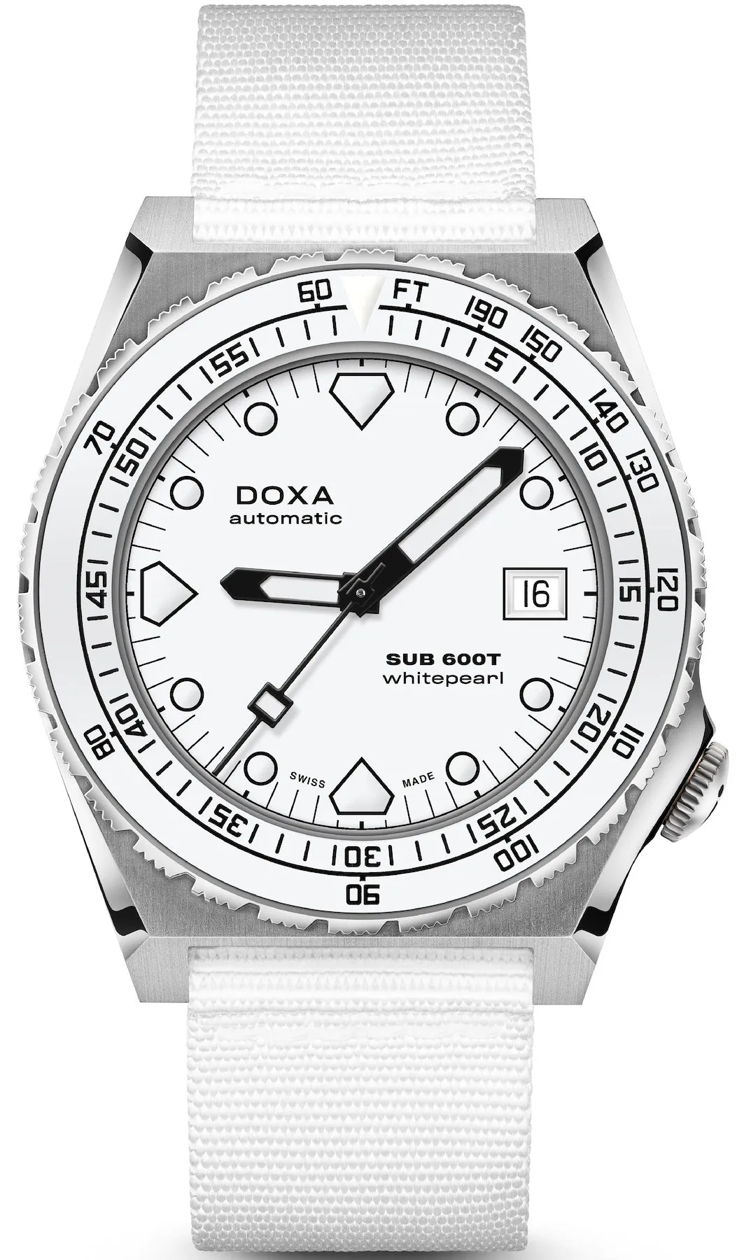 Doxa SUB 600T Whitepearl Nato Watch