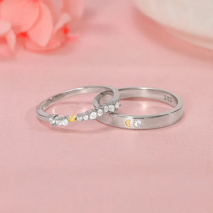 Dual Tone Longing Couple Bands Giva