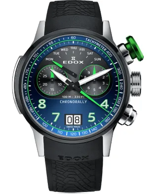 Edox Chronorally Chronograph Titanium Watch