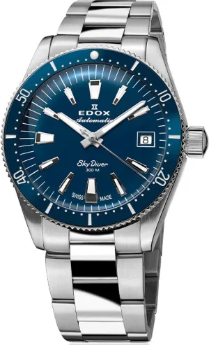 Edox Skydiver 38 Date Automatic Watch