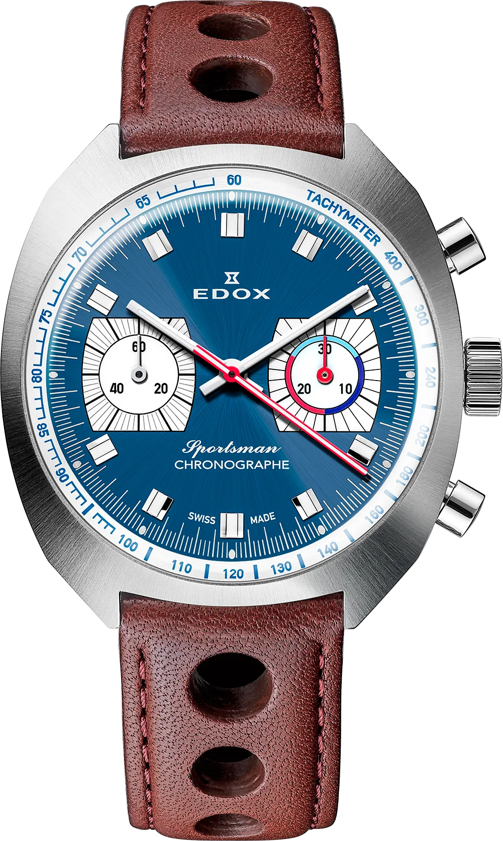 Edox Sportsman Chronographe Automatic Blue Limited Edition Watch