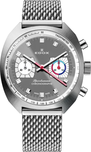 Edox Sportsman Chronographe Automatic Grey Limited Edition Watch
