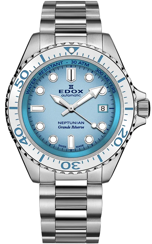 Edox Watch Neptunian Grande Reserve Blue