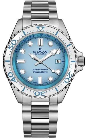 Edox Watch Neptunian Grande Reserve Blue