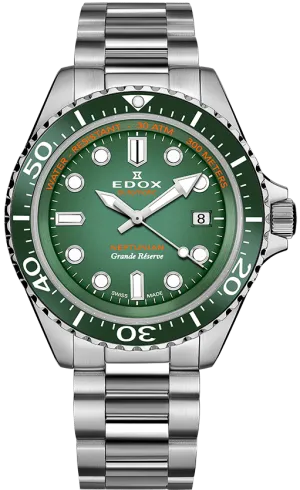 Edox Watch Neptunian Grande Reserve Green