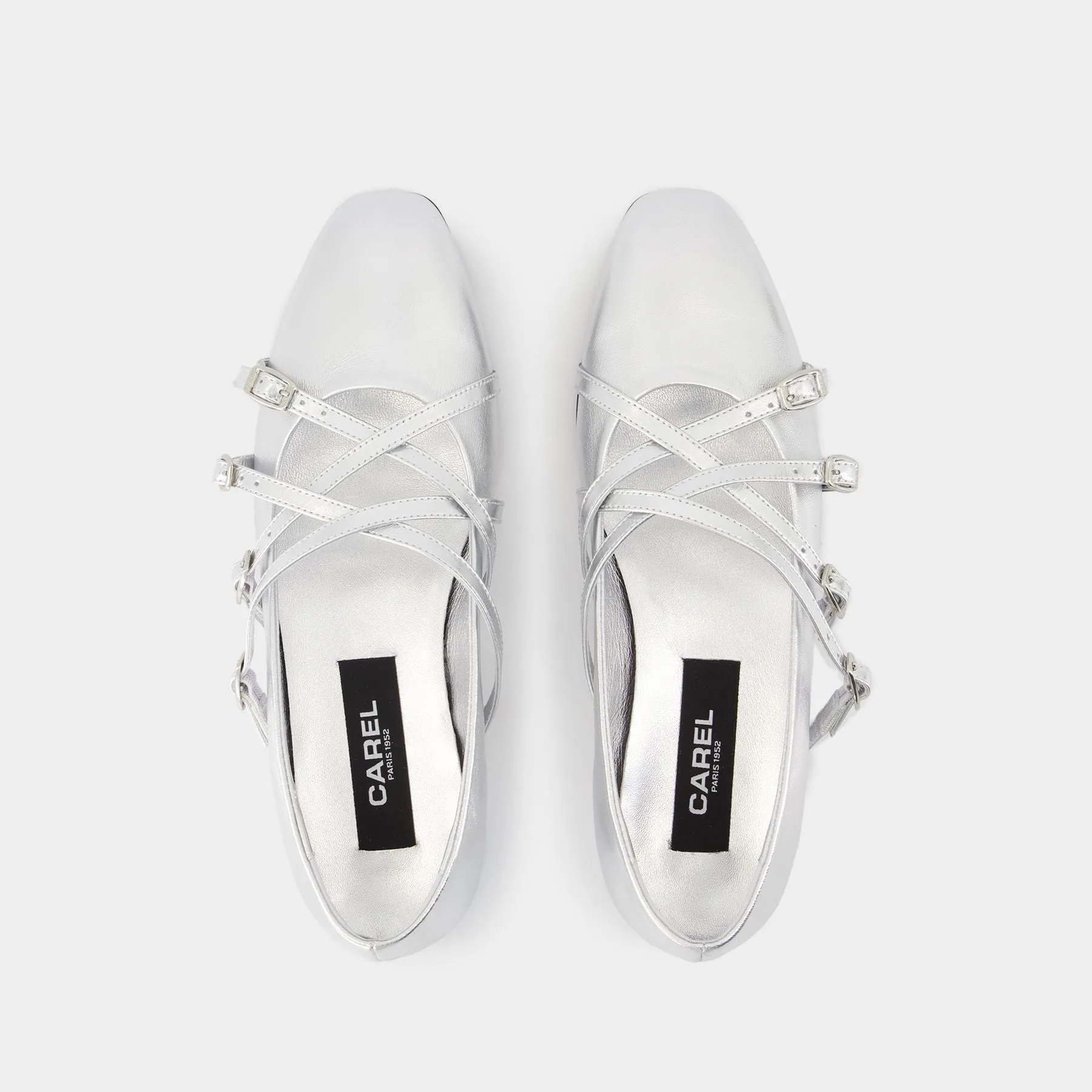 Eloise Ballerinas - Carel - Leather - Silver