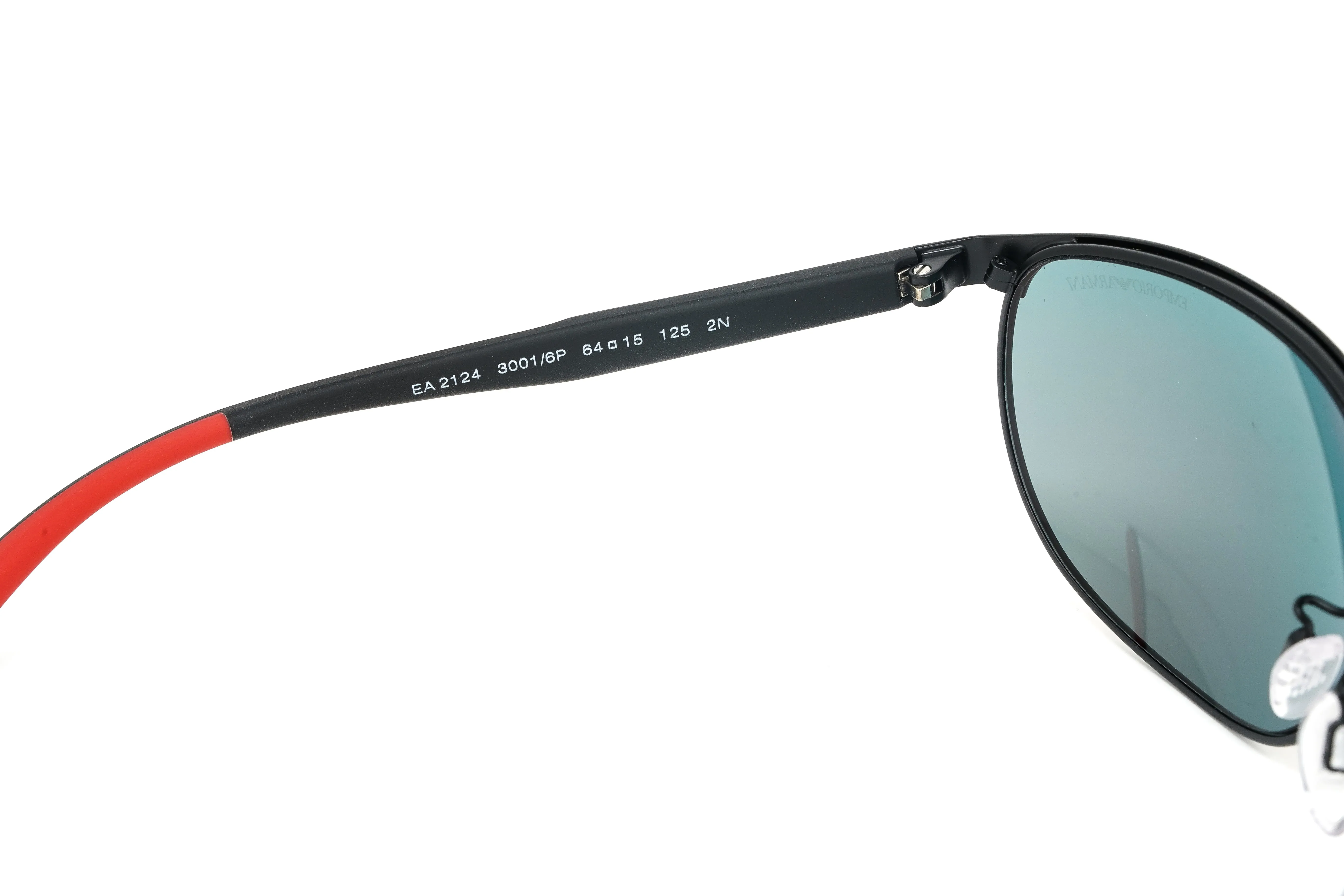 Emporio Armani Men's Sunglasses Wraparound Black/Red EA212430016P