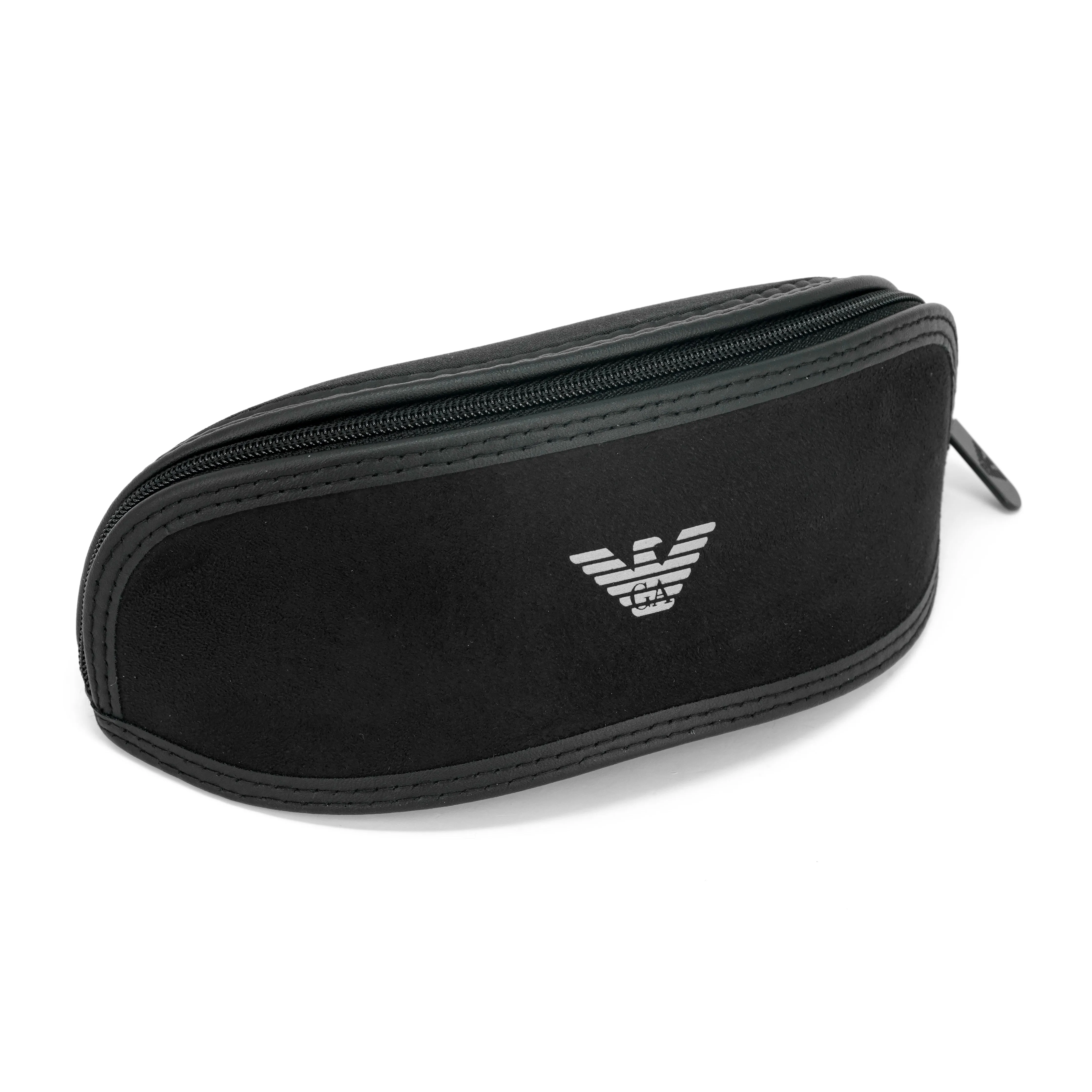 Emporio Armani Men's Sunglasses Wraparound Black/Red EA212430016P