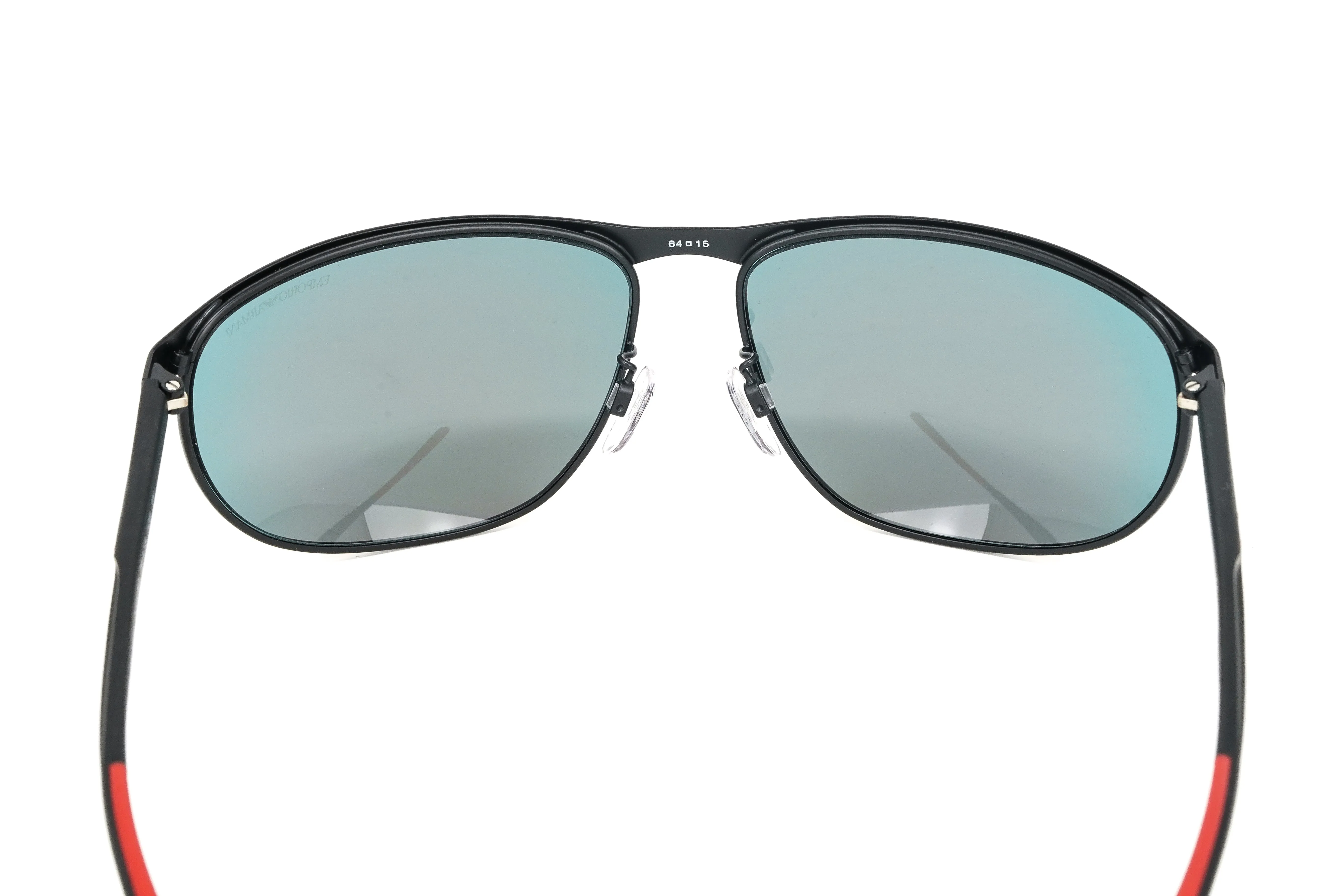Emporio Armani Men's Sunglasses Wraparound Black/Red EA212430016P