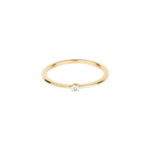 Essential Spring 18K Gold Ring w. Sapphire