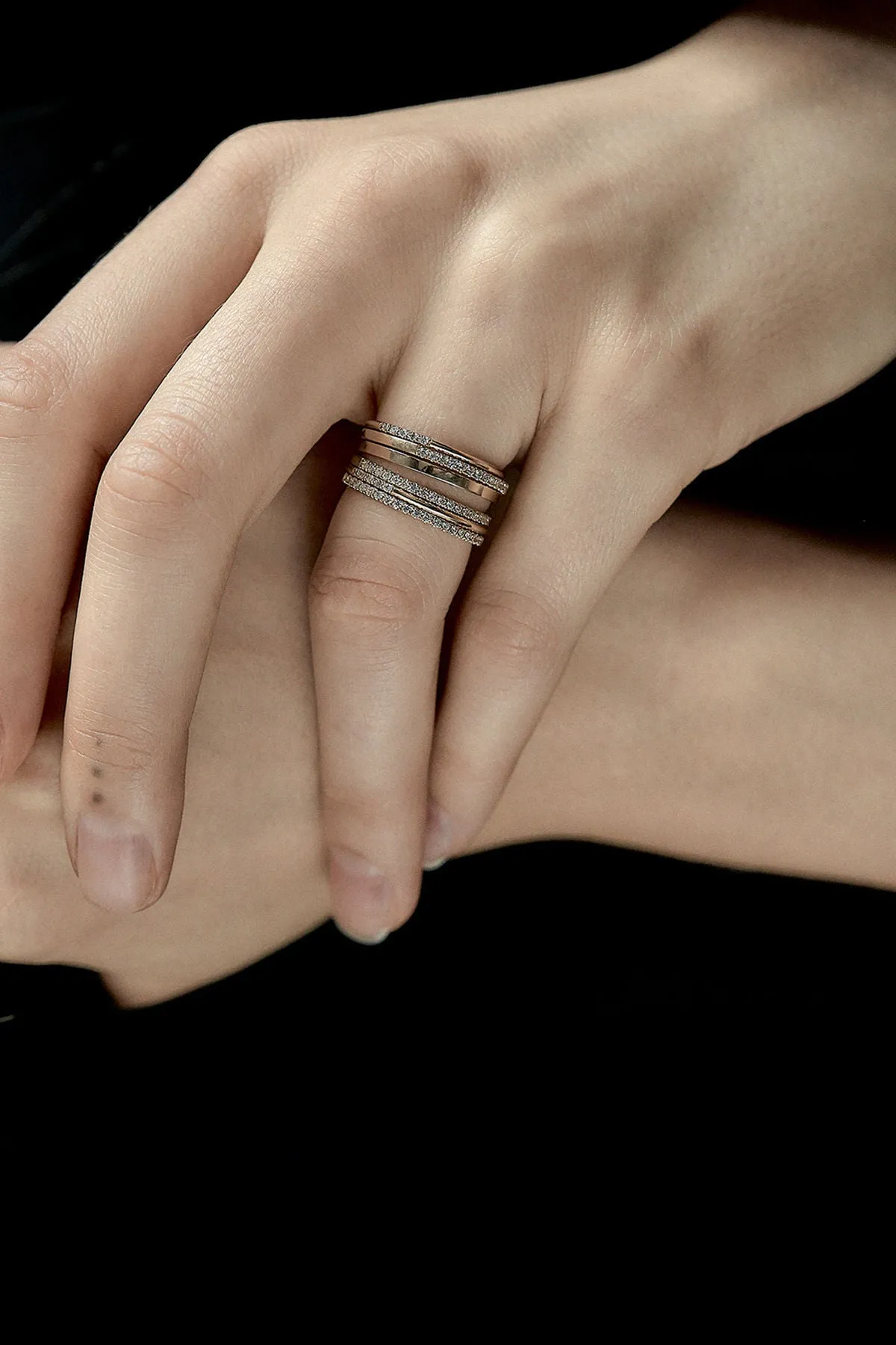 Eternity 0.12 14K Gold, Whitegold or Rosegold Ring w. Diamonds
