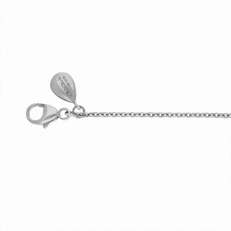 Faberge 18ct White Gold 1.3mm 50cm Trace Chain
