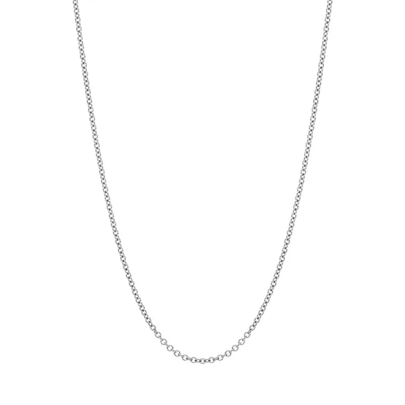 Faberge 18ct White Gold 1.3mm 50cm Trace Chain